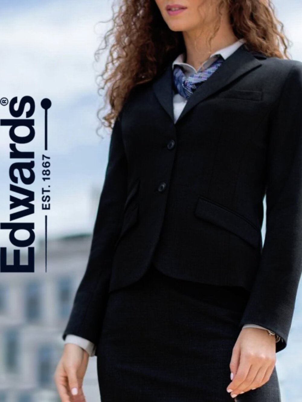 Edwards Redwood & Ross Russel Wool Blend Suit Coat - Waist Length